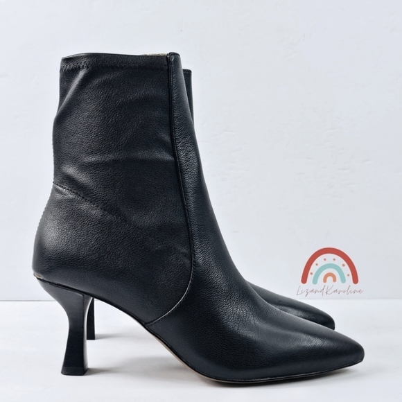 New! Madewell The Justine Ankle Boot in Black Leather - Picture 4 of 16